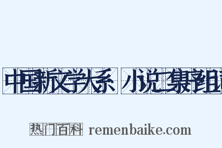 中国新文学大系·小说二集序组词是什么意思的图片
